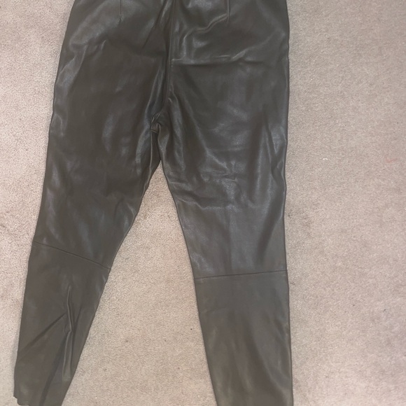Faux Leather dark green Pants - Picture 2 of 2